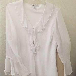 Dressy white blouse